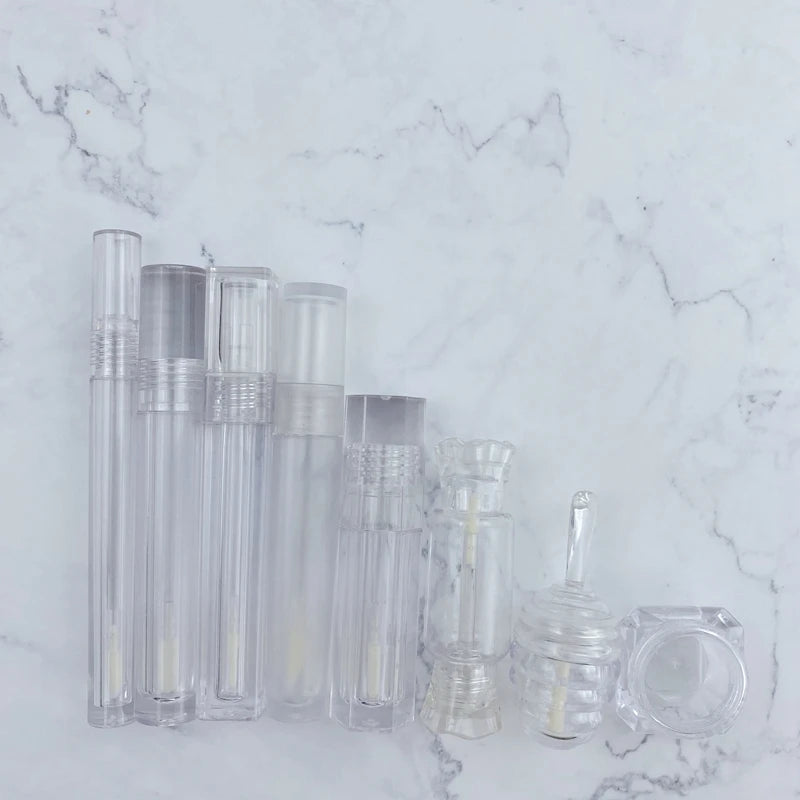 cosmetic plastic lipgloss bottle 6ml empty lip gloss container clear lipgloss tube