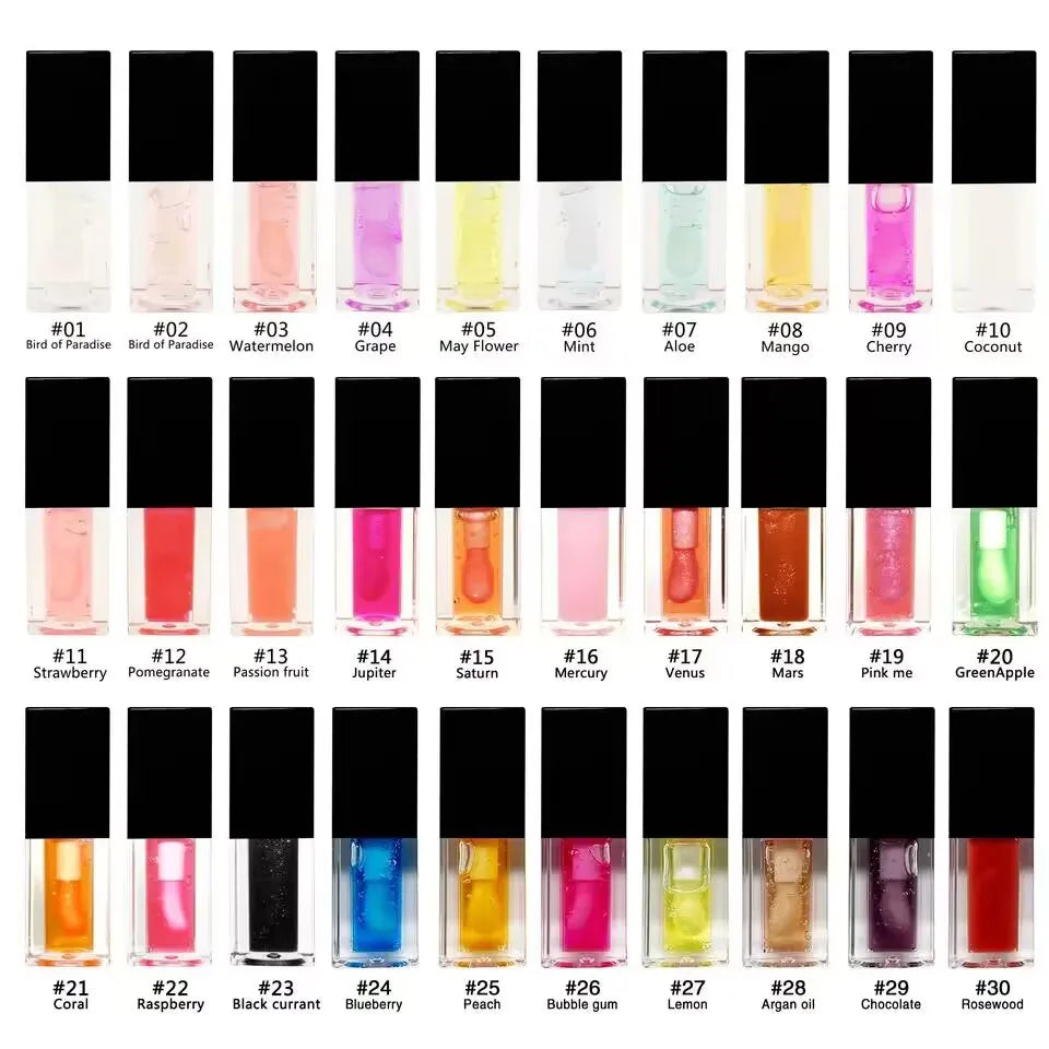 lipgloss high shine lip gloss magic moisturizing organic vegan lip oil 54colors