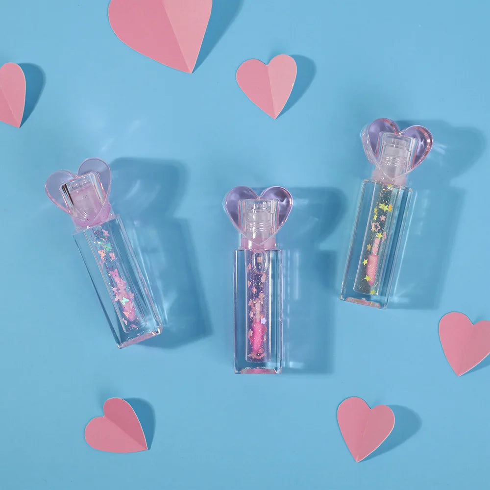 lip makeup 6 colors vanilla flavor cute tube vegan nourishing moisturizing shimmer lip oil