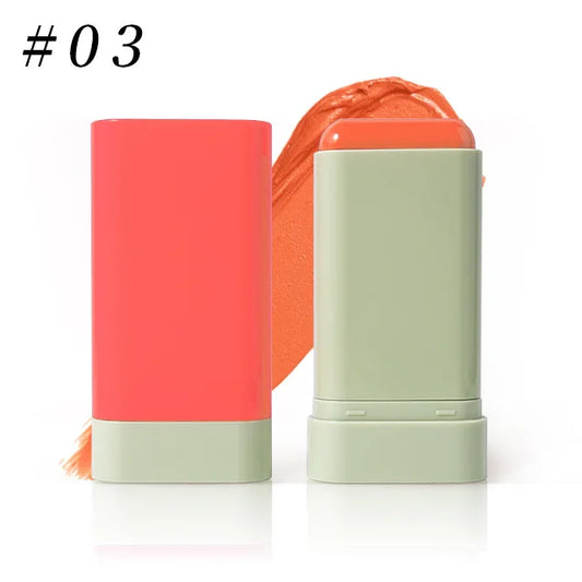 high pigment face makeup pink container 3 colors long lasting smooth cream blush