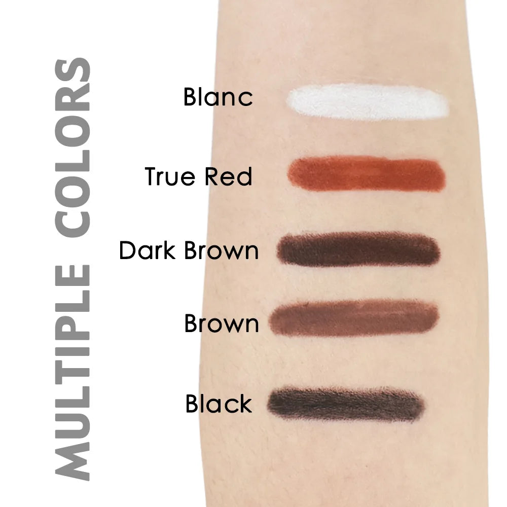 5 colors eyeliner pen with sharpener black brown red waterproof long lasting gel eyeliner pencil