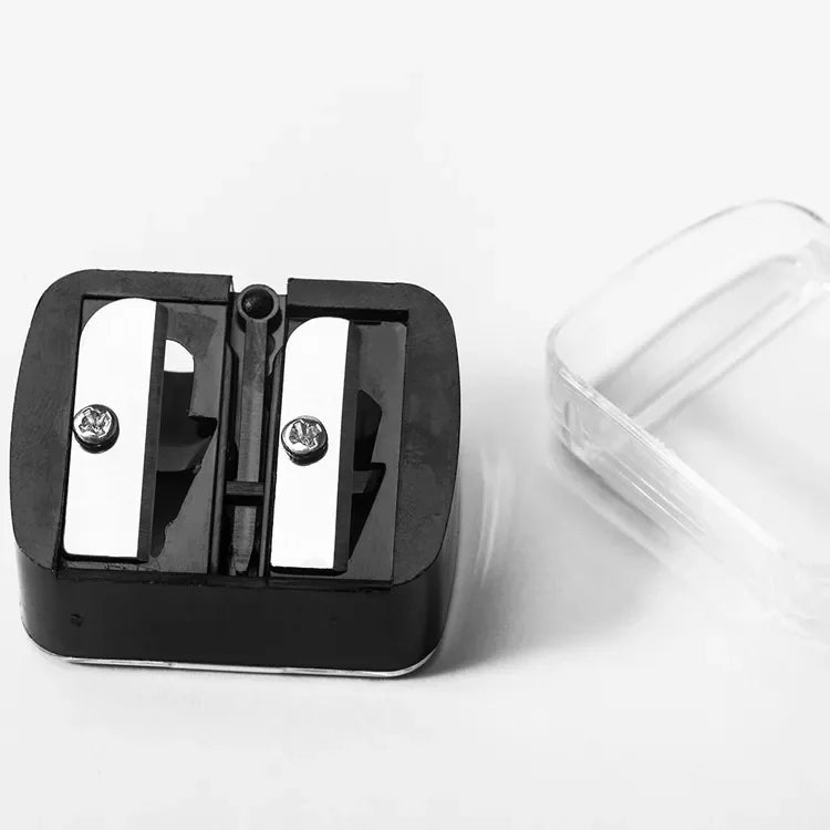 small body blade dual holes makeup tool cosmetic makeup pencil sharpener for eyebrow crayon lip liner eyeliner eyebrow p