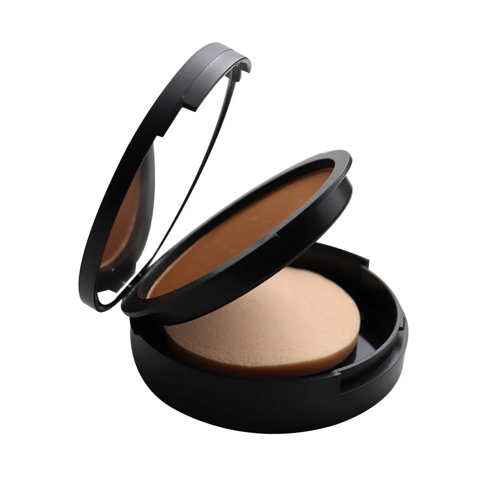 professional face makeup 10 colors round powder palette vegan cruelty free pressed face powder