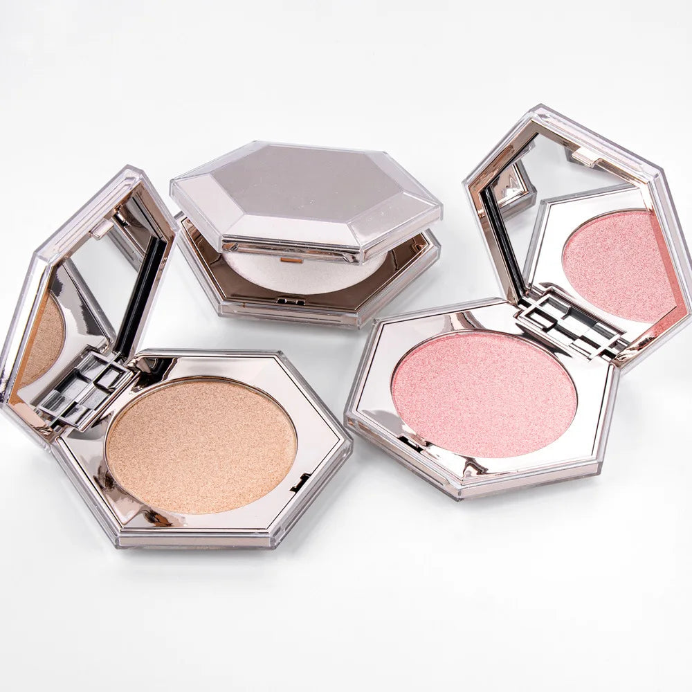 single color shimmer highlighting powder palette face and body makeup high pigment powder highlighter