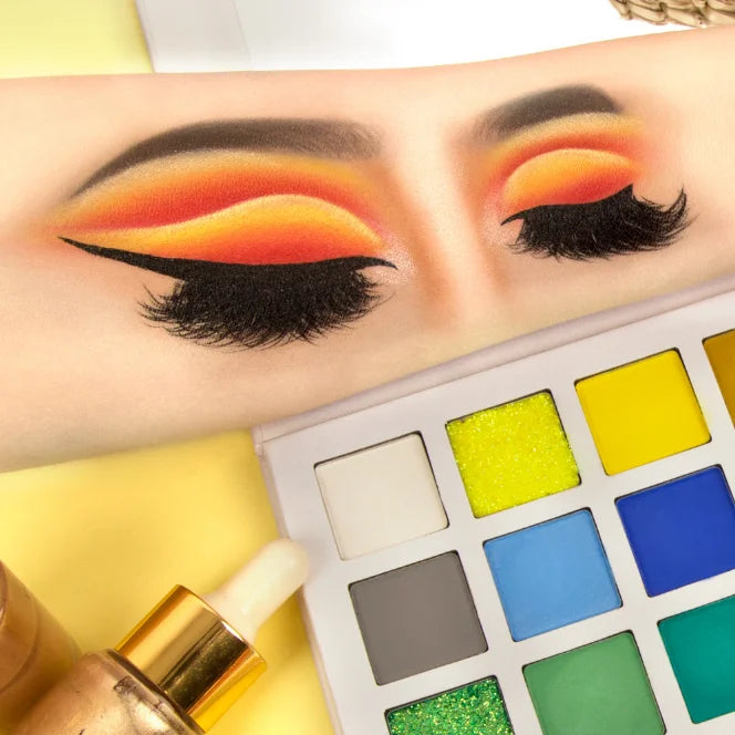 25-color pressed powder eyeshadow palette