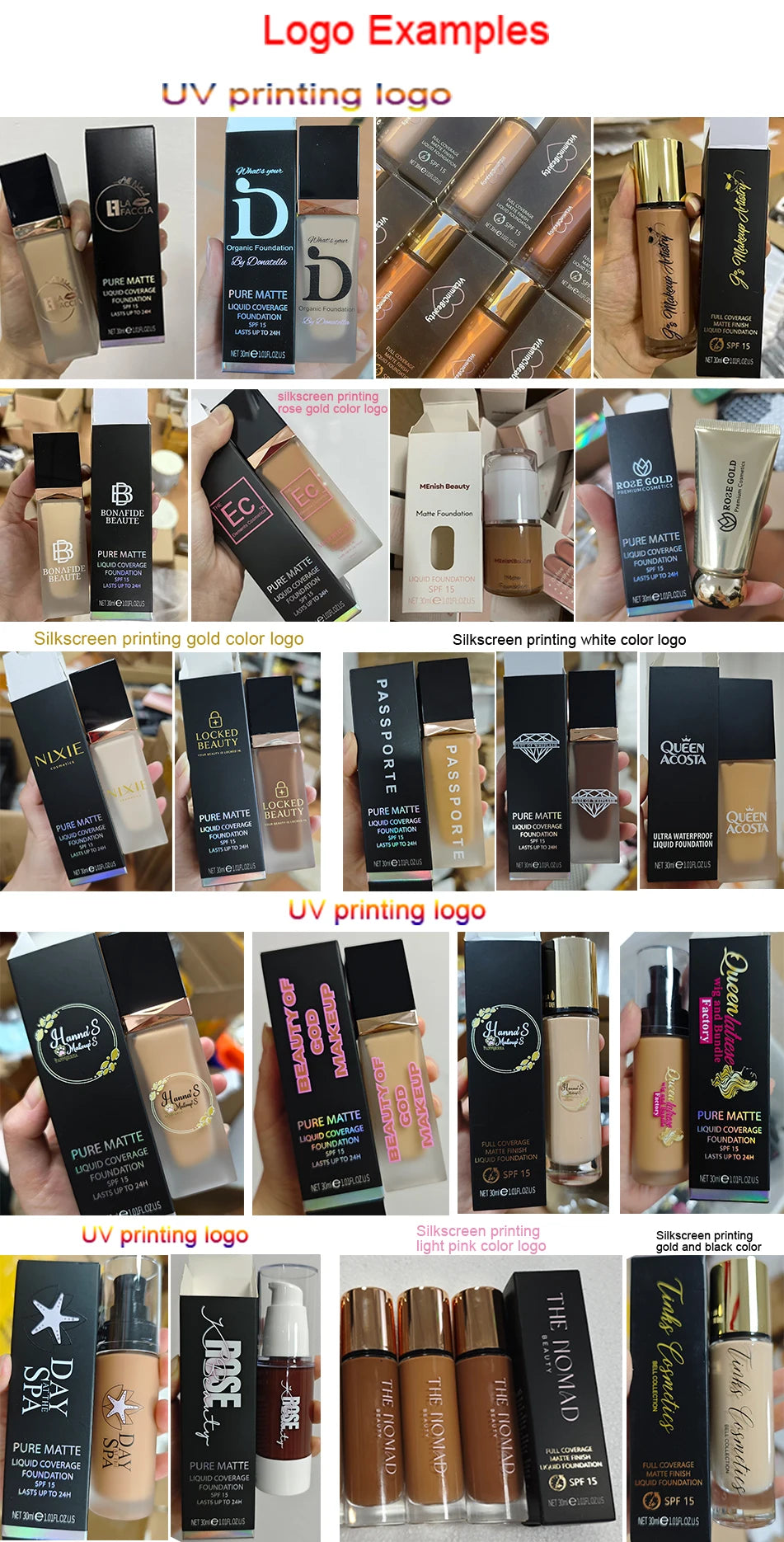 Full coverage liquid foundation