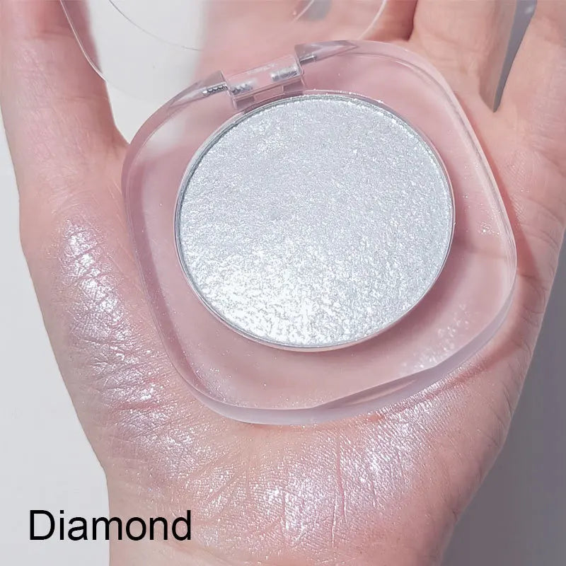 professional cruelty-free highlighter pressed powder shimmer diamond vegan mineral body face makeup highlighter palette
