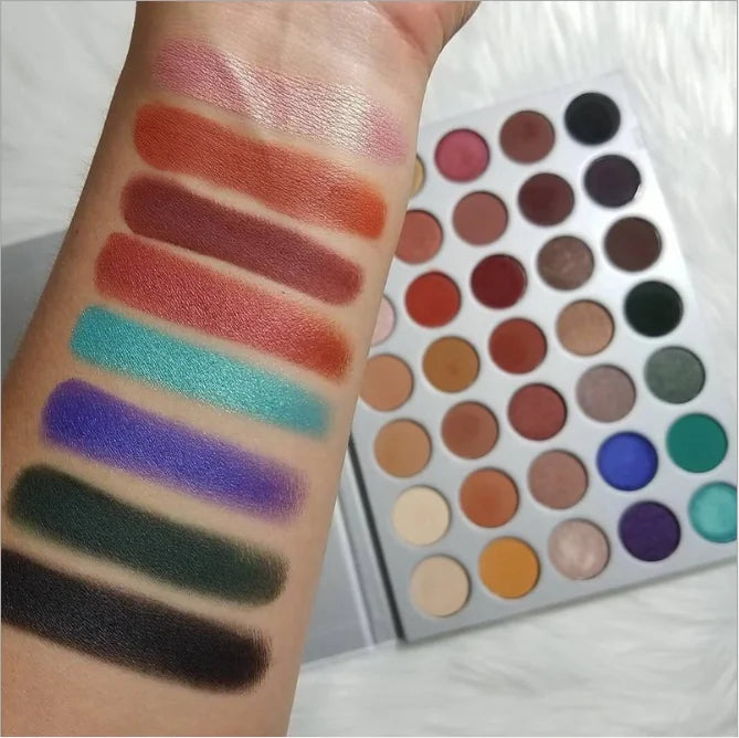 35-color matte glitter eyeshadow palette