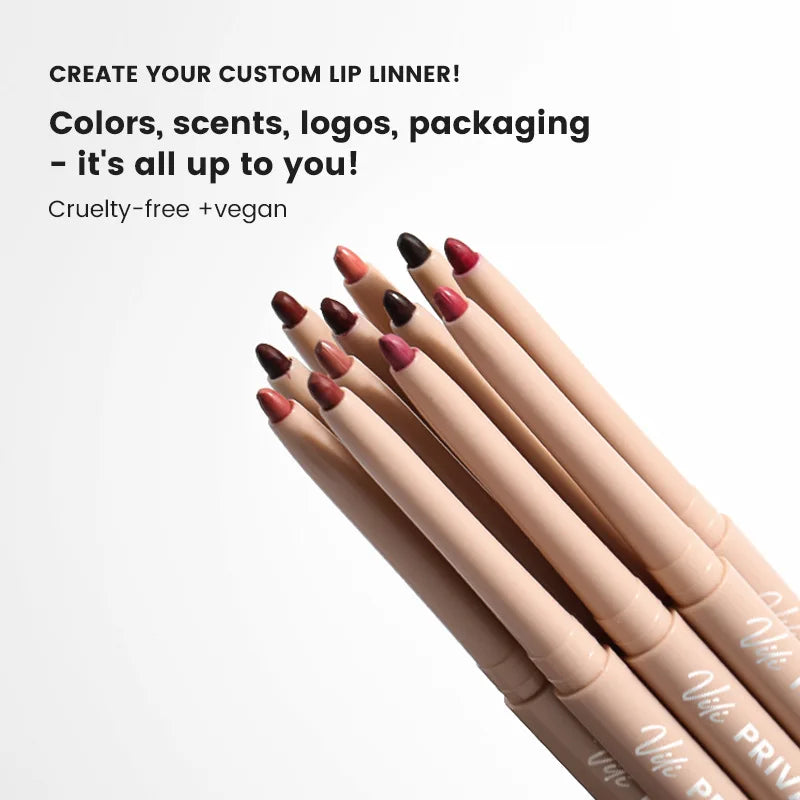 waterproof retractable lipliner with sharpener lips makeup vegan creamy lip liner