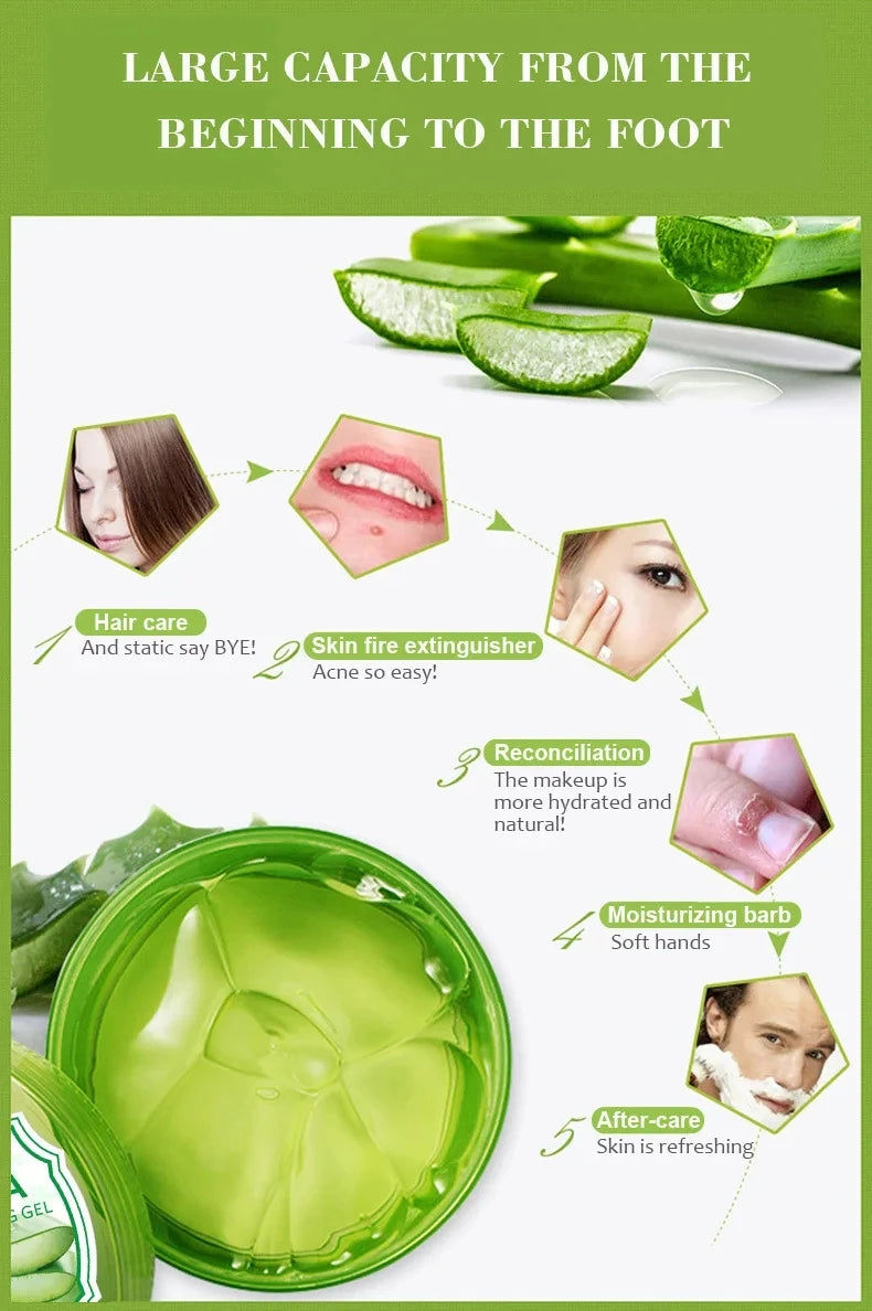 Aloe Vera Soothing Gel 300ml Hydrating Face & Body Moisturizer
