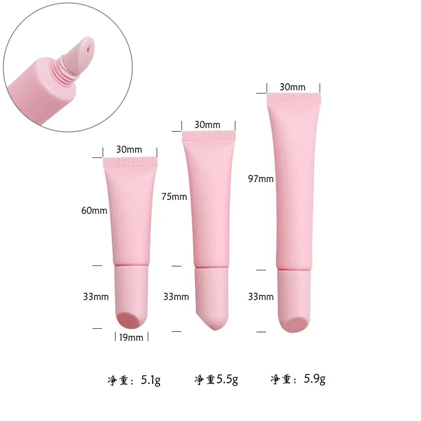 20ml empty soft plastic lip gloss squeeze lip oil container lip balm squeeze tube eye cream container cosmetic packaging
