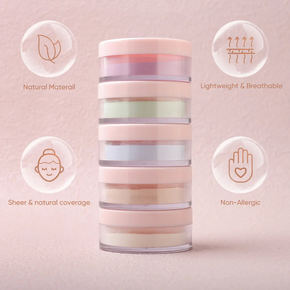 loose setting powder easy bake finishing powder oil control matte face cosmetic loose powder