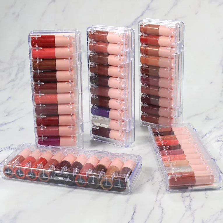 nude vegan mini liquid lipstick high pigmented creamy waterproof matte lip gloss