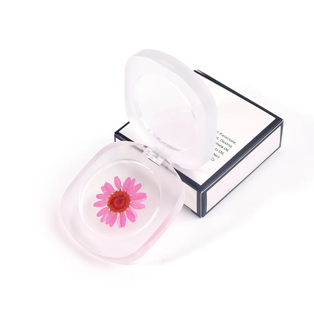 fashion style multi colors flower transparent lip cheek dual use moisturizing jelly blush cream color changing blush