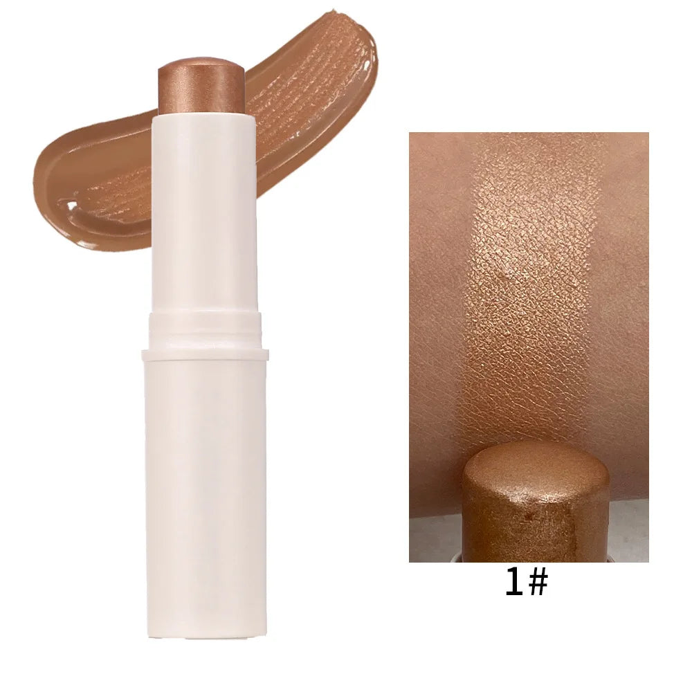 matte blush highlighter contour stick pearly shiny face makeup stick cosmetics highlighter