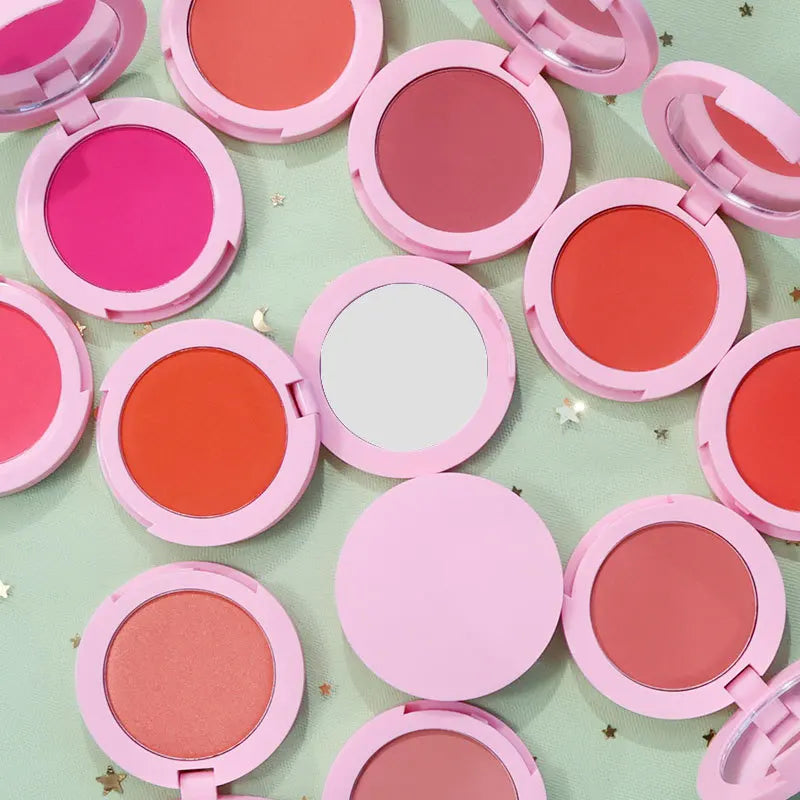 cheek makeup blush long lasting waterproof pressed powder blusher palette