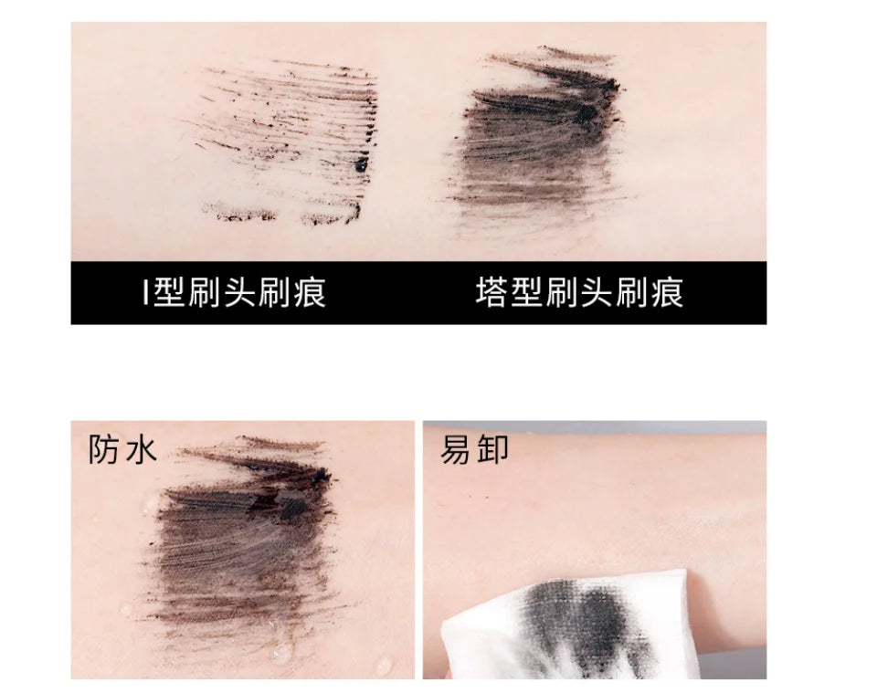 silver tube 2 in 1 double-side fiber mascara 4d eyelash waterproof organic volume vegan eye lash mascara