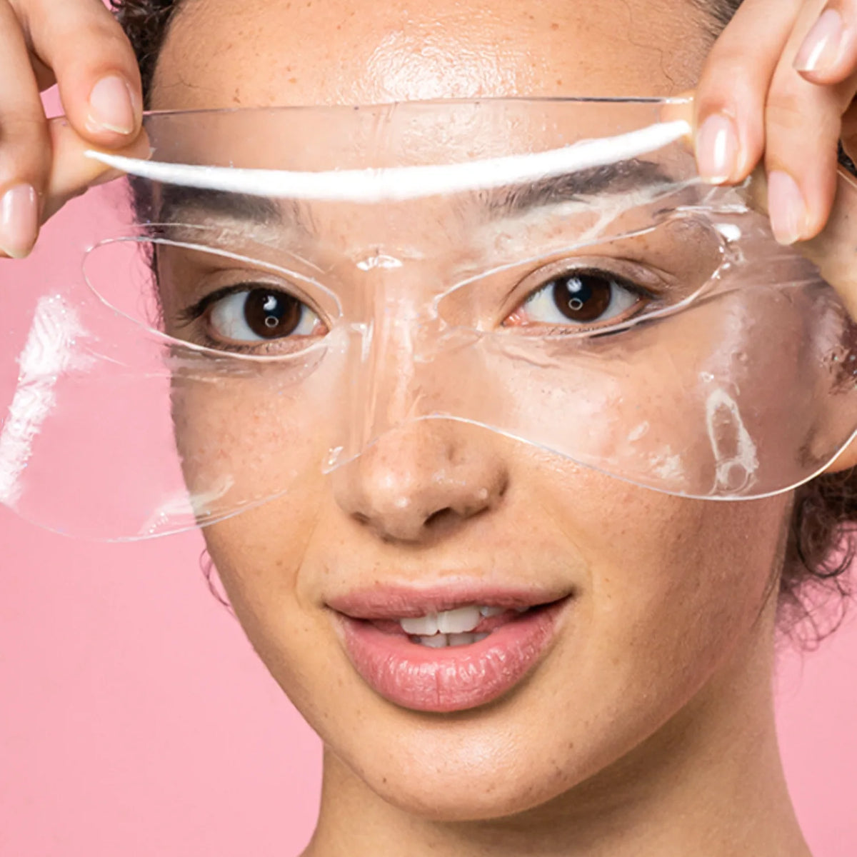 clear transparent jelly hydrogel mask moisturizes skin care sheet hidrogel facial body mask hydrogel face mask