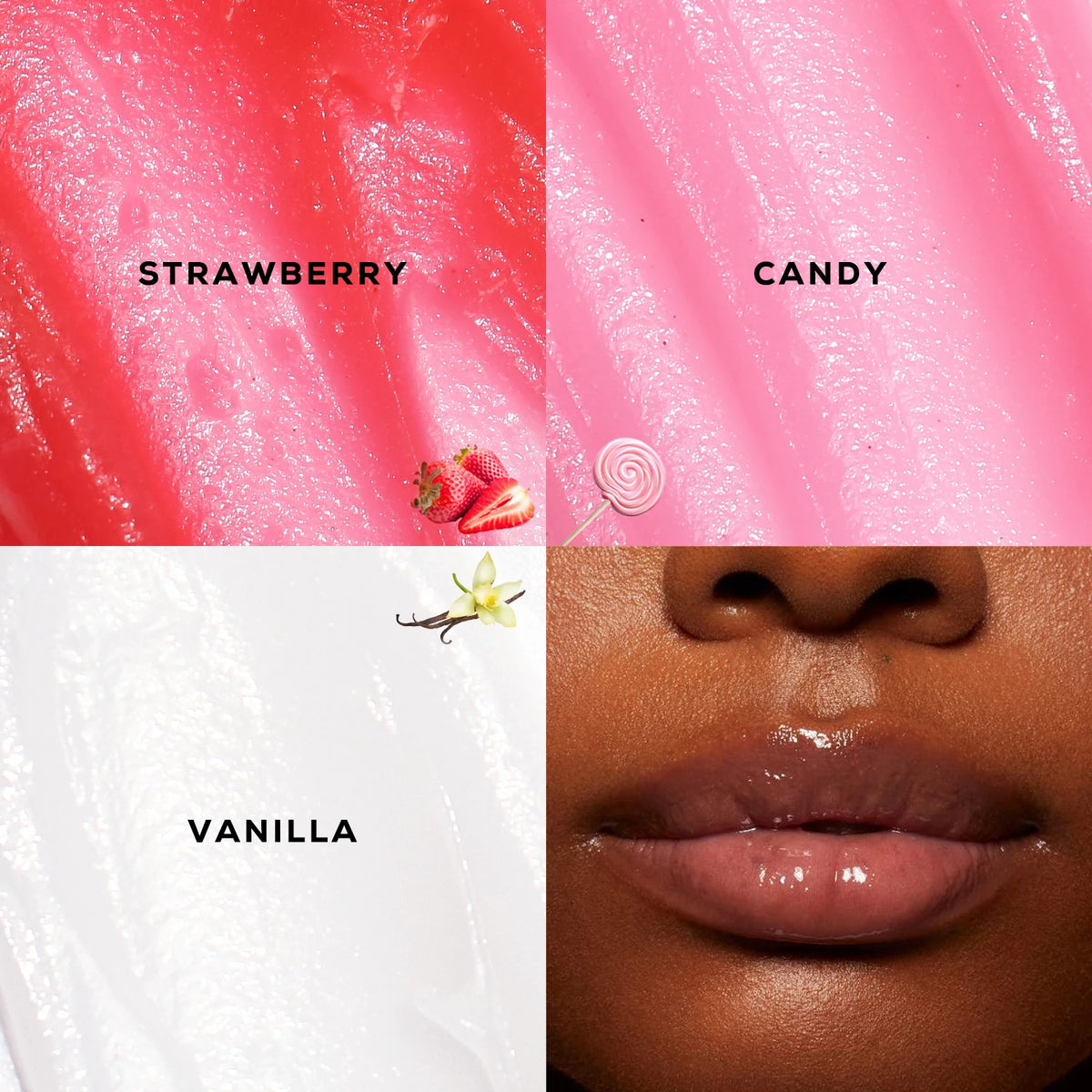 hydrating day and night bright smooth lip mask sleeping strawberry vanilla candy lip mask