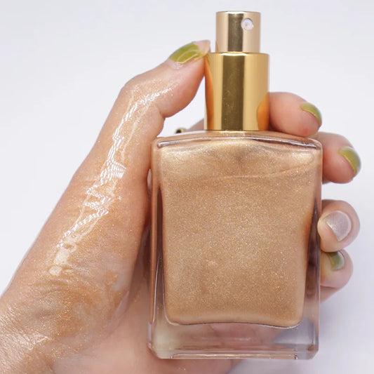 organic glow lotion face highlighter body shimmer oil makeup body shimmer glitter highlighter spray