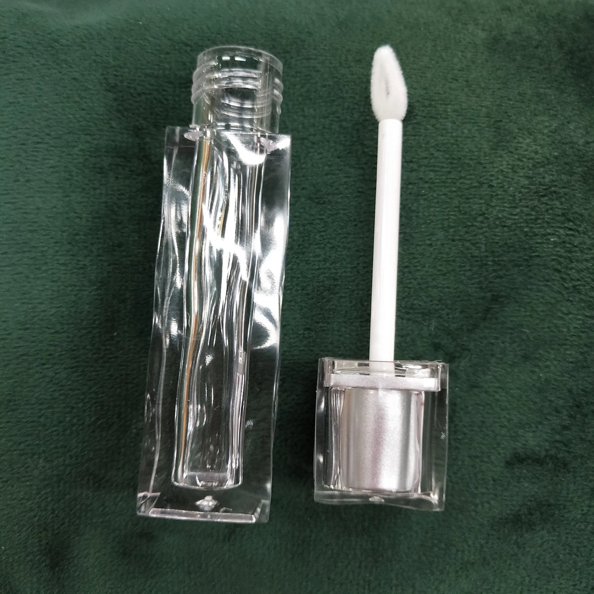 empty wavy shape wand lip gloss tube unique lipstick tube lipgloss container