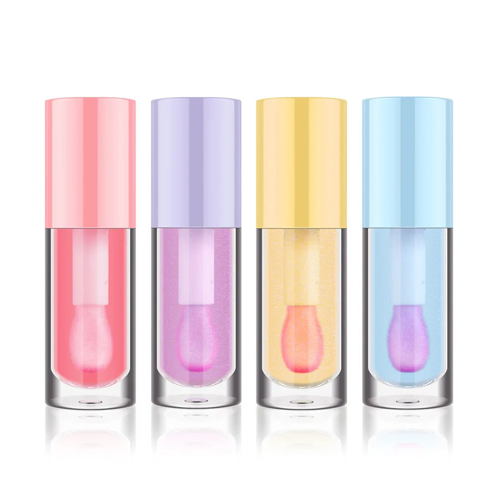 new arrival round tube 4 colors large head color changing blush oil non-sticky fine shimmer liquid blush oil
