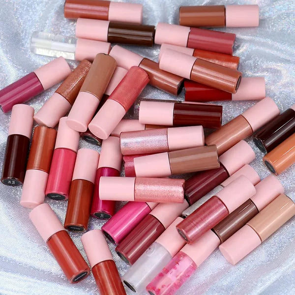 nude vegan mini liquid lipstick high pigmented creamy waterproof matte lip gloss