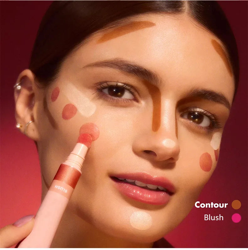 professional high-pigment vegan matte liquid blush soft tube face makeup cosmetics makeup blush
