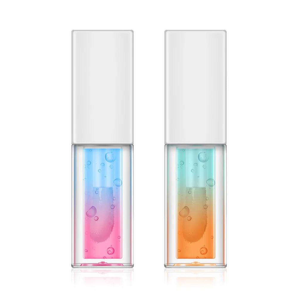 new arrival 5 colors lip oil dual-shade fruit lip balm lip tint moisturizing lip oil