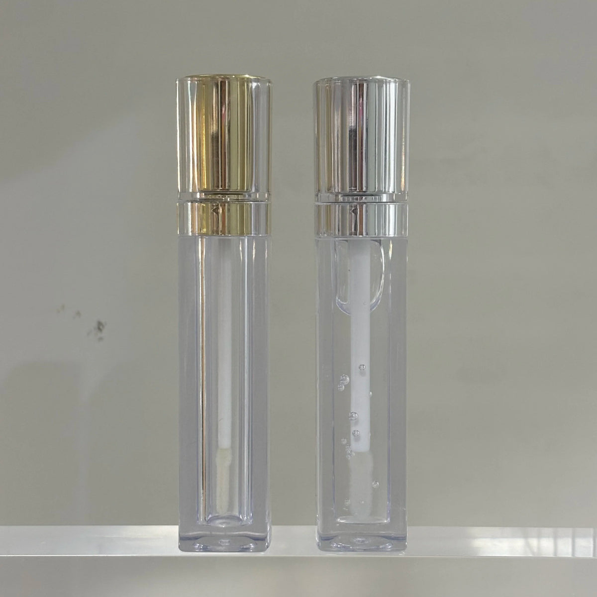 in stock white black cosmetic square pink luxury lipgloss makeup lip gloss tube travel lipgloss tubes lip glaze containe