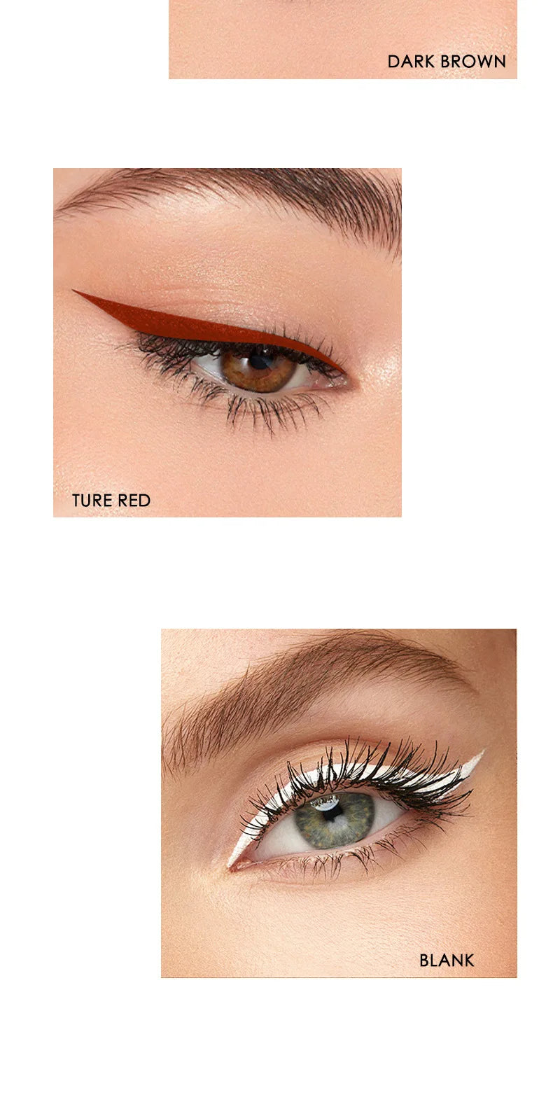 5 colors eyeliner pen with sharpener black brown red waterproof long lasting gel eyeliner pencil