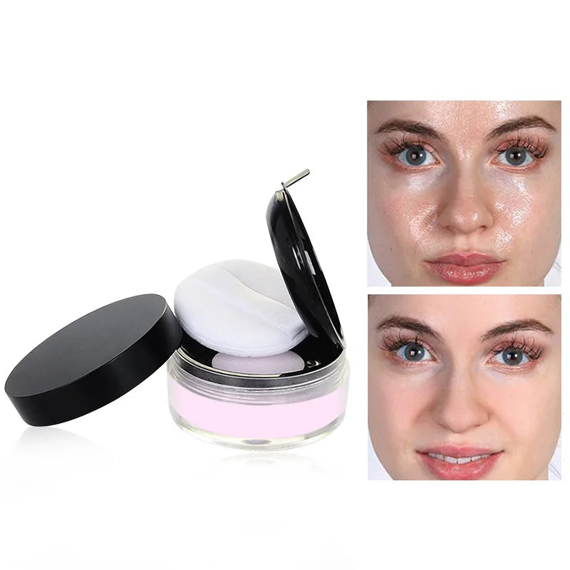 makeup matte translucent velvet waterproof setting powder pink loose powder