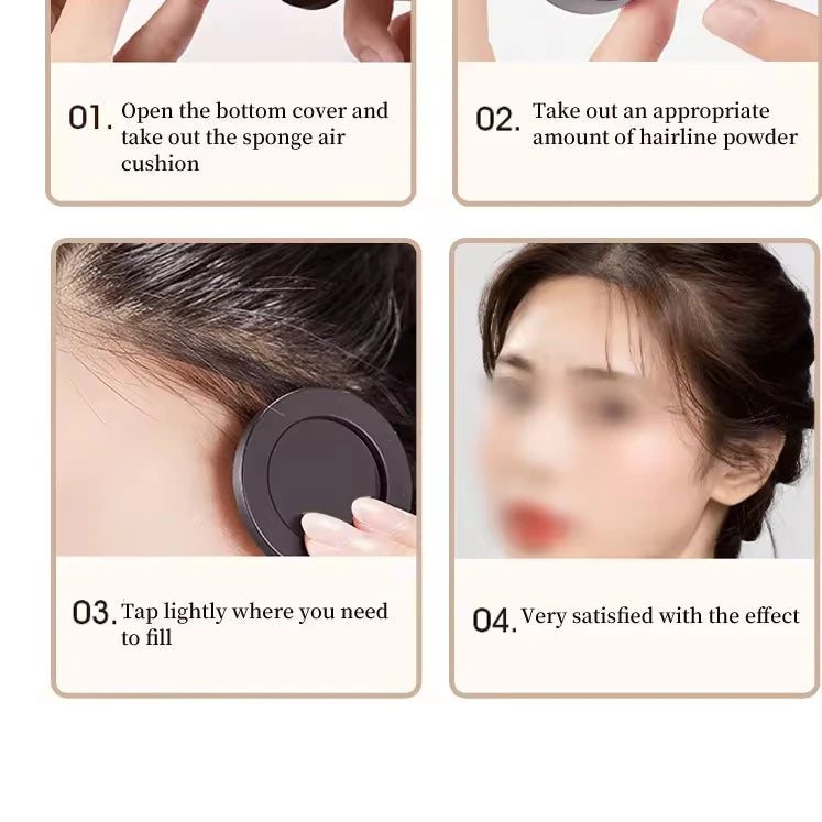 hairline filling powder with puff fluffy thin powder pang line shadow powder forehead hair makeup concealer