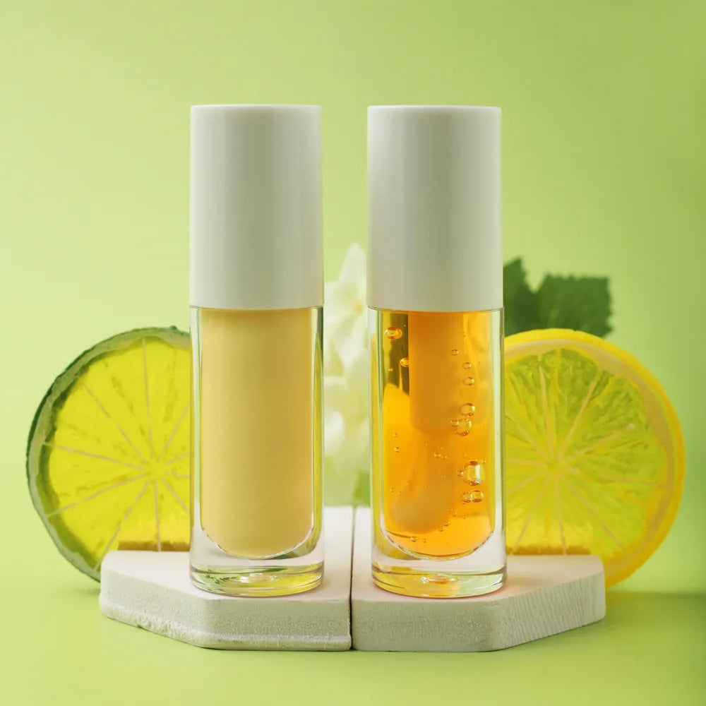 natural long lasting moisturizing shimmer fat lip care products vegan tinted lip oil