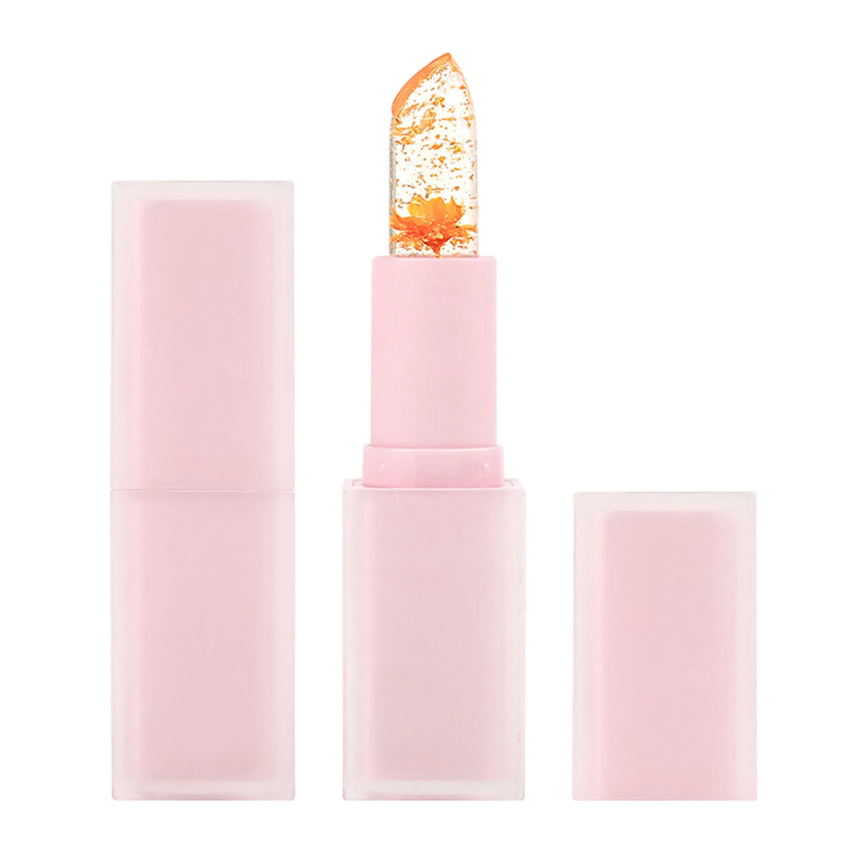 5 colors flower color changing lipstick naturally nourishing moisturizing long lasting lip balm