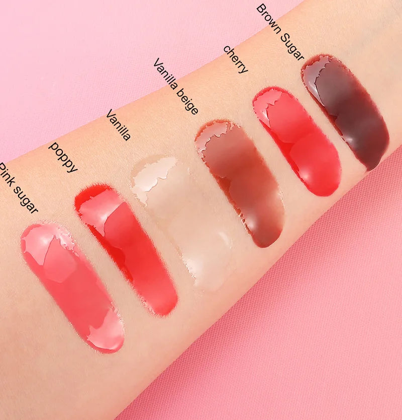 Moisturizing vegan lip butter balm in six colors