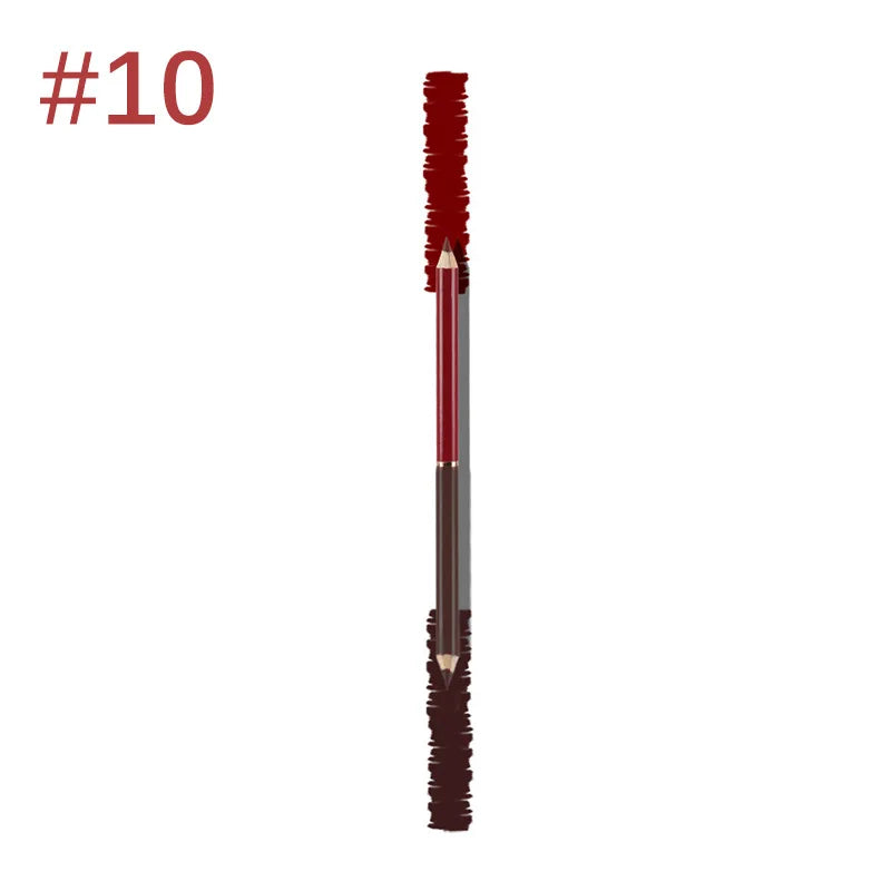 2 in 1 double ended brown lip liner creamy matte lipliner pencil nude lip liners