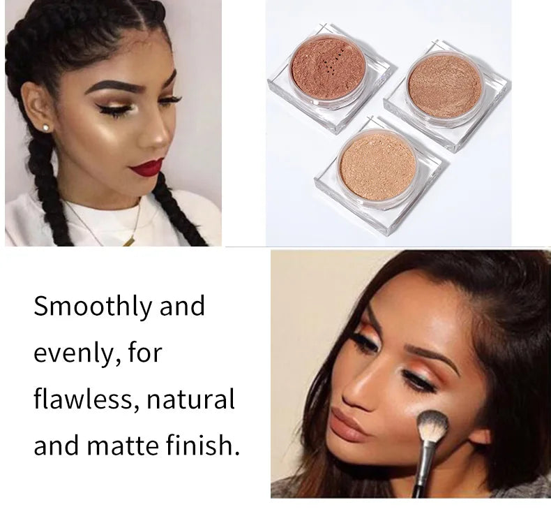 low moq face makeup setting powder waterproof oil control translucent banana loose setting powder