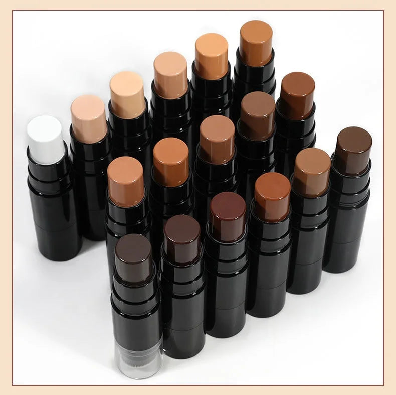 waterproof face make up vegan contour stick cream concealer contour with brush