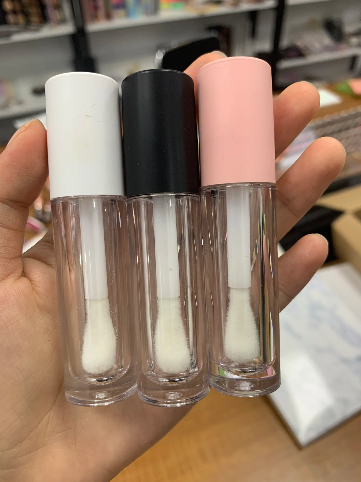 thick applicator lip gloss jumbo containers tube clear lipgloss lipstick packaging lip gloss wand tubes