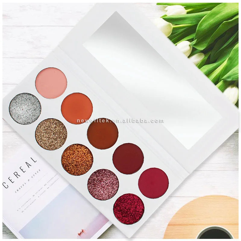 multi color makeup eye shadow palette matte 12 color natural metallic shimmer eye shadow palette