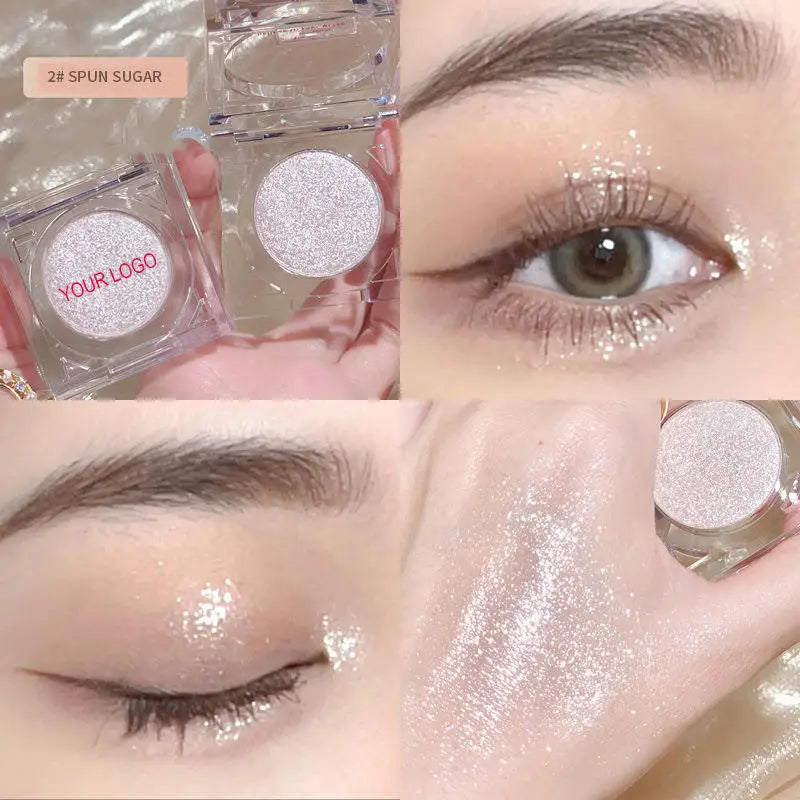 4 color shimmer highlighter eyeshadow palette