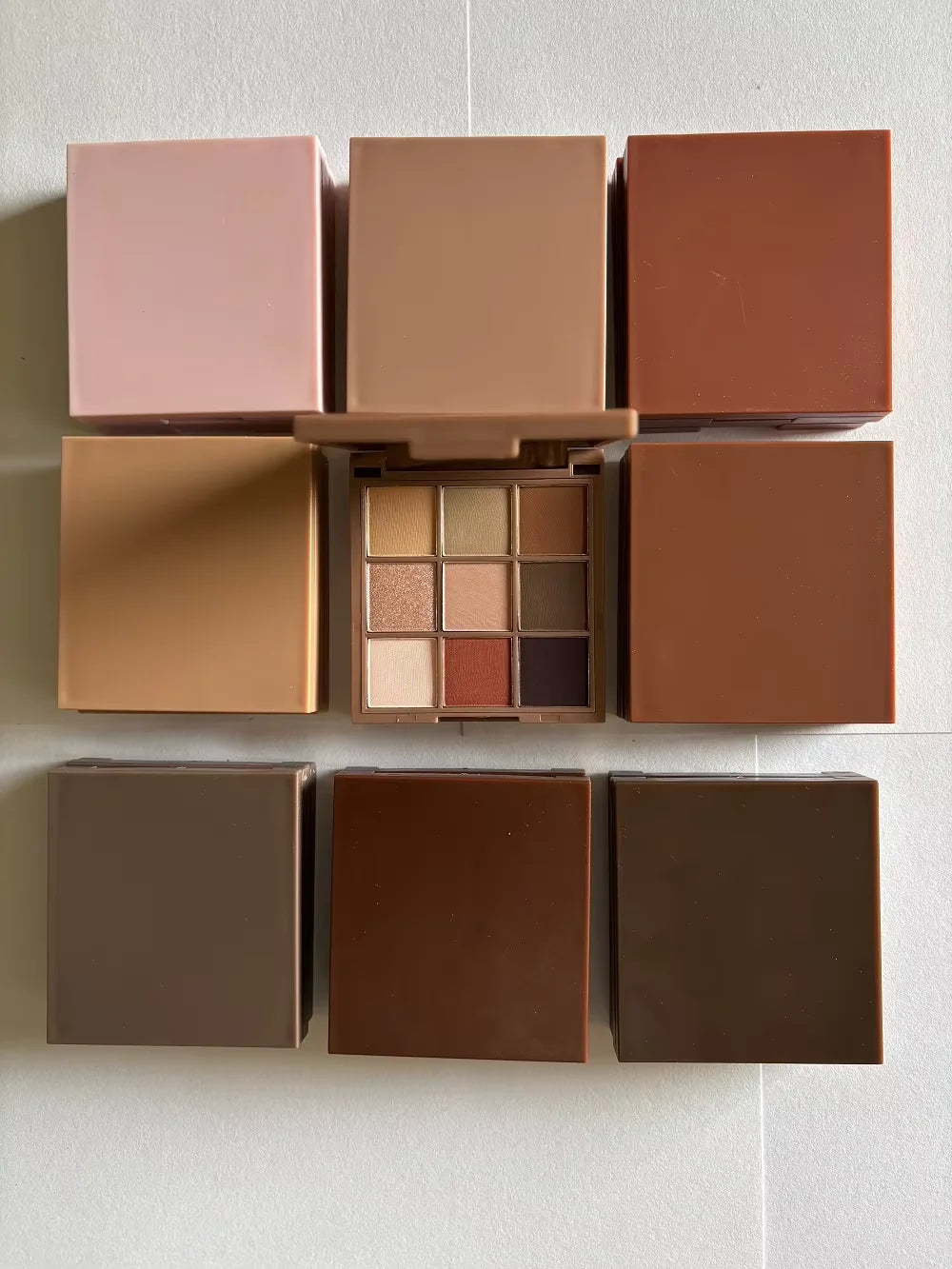 eye makeup 9 colors square pane diy eyeshadow palette high pigment shimmer matte glitter eye shadow palette