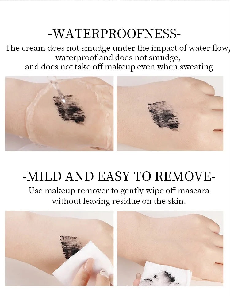 gold lid black mascara gel curly lengthening long lasting smudgeproof mascara mascara