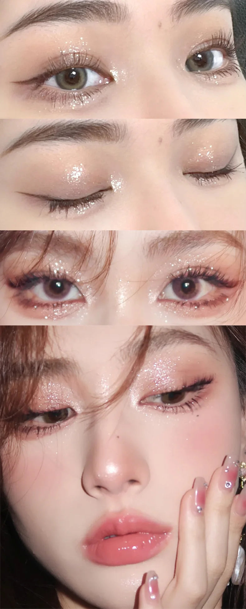Monochrome multichrome eye shadow, 4 colors
