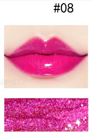 glitter lipgloss 11 colors vegan liquid shimmer pink gold moisturizing lip gloss