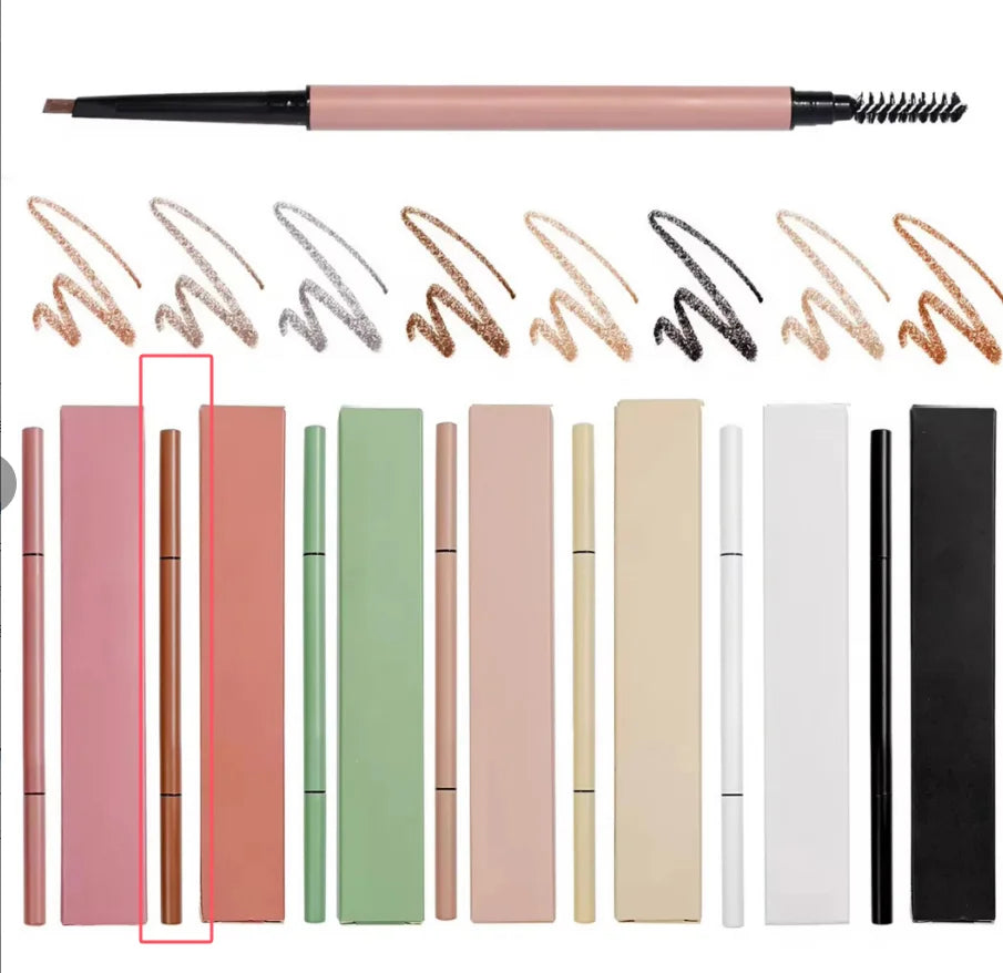 brow double sided pencil nude definer shaping waterproof natural vegan pen eyebrow pencil