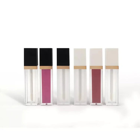 in stock unique wand lipstick tubes lip gloss packaging empty frosted lipgloss tube