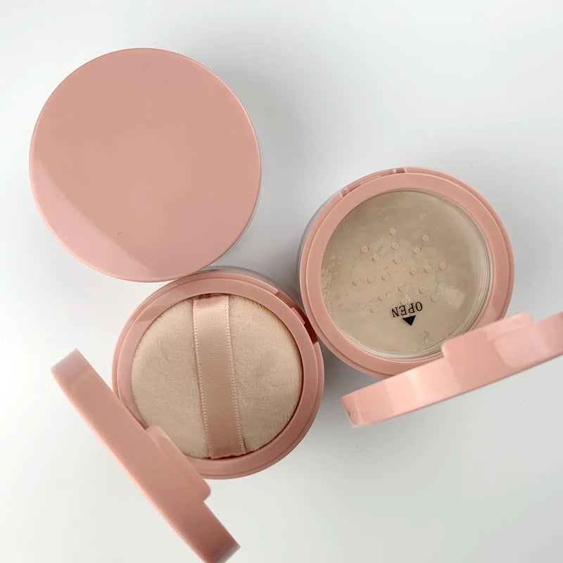 own brand long lasting makeup face loose powder waterproof natural mineral loose setting powder