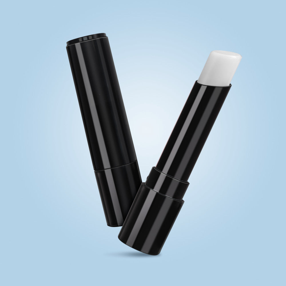 Moisturizing men's lip balm stick black tube